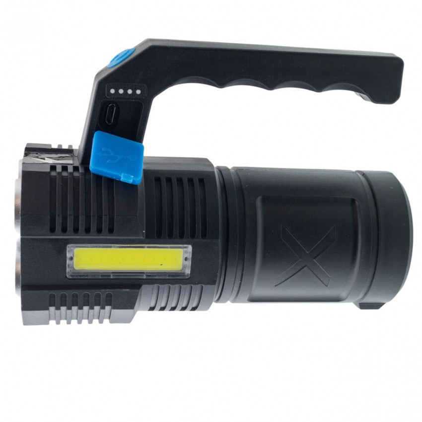 Ліхтар ручний пошуковий LED+COB з USB-FL1061