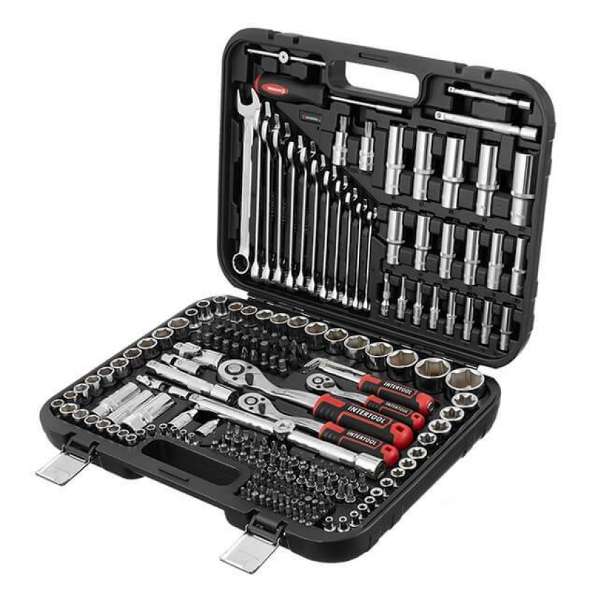 Набір інструментів 1/2 "& 3/8" & 1/4 ", 219ед., Cr-V STORM INTERTOOL ET-8219-ET-8219