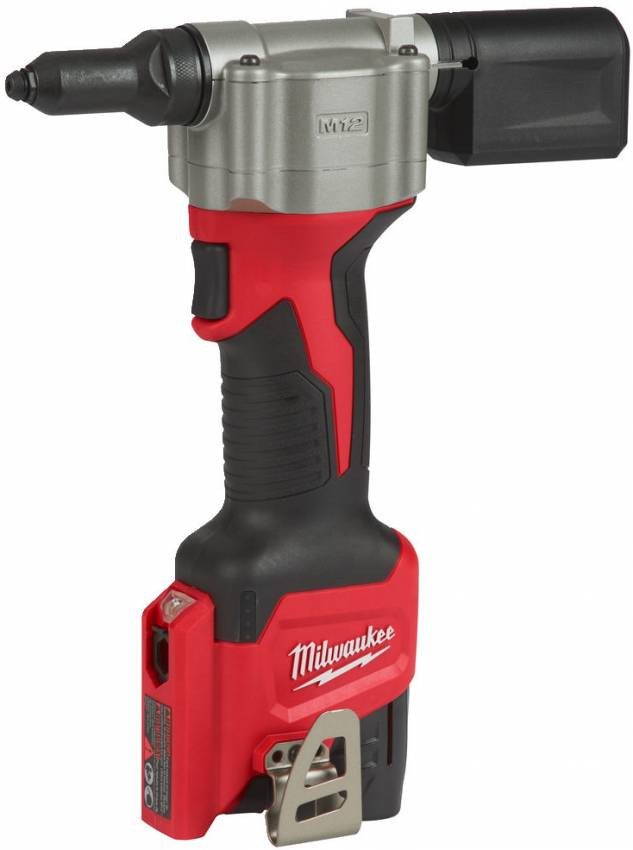 Заклепочник акумуляторний MILWAUKEE M12 BPRT-201X, Ø закл. 2,4-4,8мм, (заряд.пристрій, 1 акум.Х 2Ач, HD кейс)-4933464405