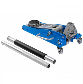 Домкрат підкатний професійний алюмінієвий  низький профіль 1,5 т, 85-370 мм HOEGERT 1.5 (HT8G062)-[articul]