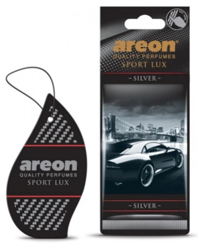 Ароматизатор Sport Lux картонна підвіска Срібло (Silver) Areon-085015