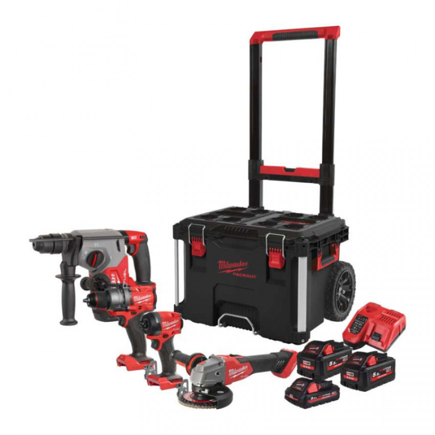Набір акумуляторних інструментів Milwaukee M18FPP4E-555T, 4933492530-4933492530