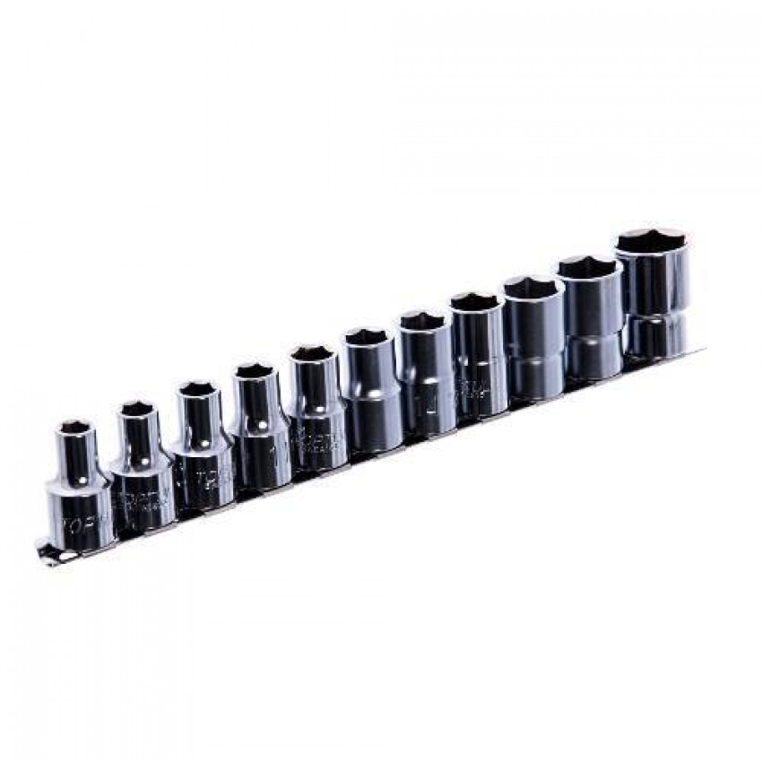 Набір головок 1/2" 11од. 8~15,17,19,22мм (на планці) TOPTUL GAAQ1601U-GAAQ1601U