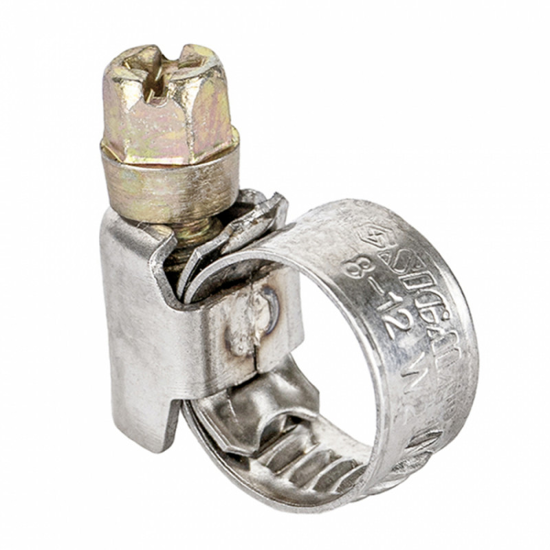 Хомут черв'ячний нержавіючий 9мм D8-12мм 25шт Sigma (2510001)-2510001