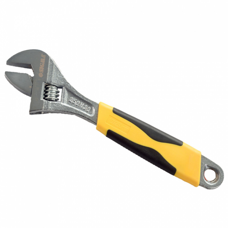 Ключ розвідний 150мм CrV (гум'яна рукоятка) Sigma (4101011)-4101011