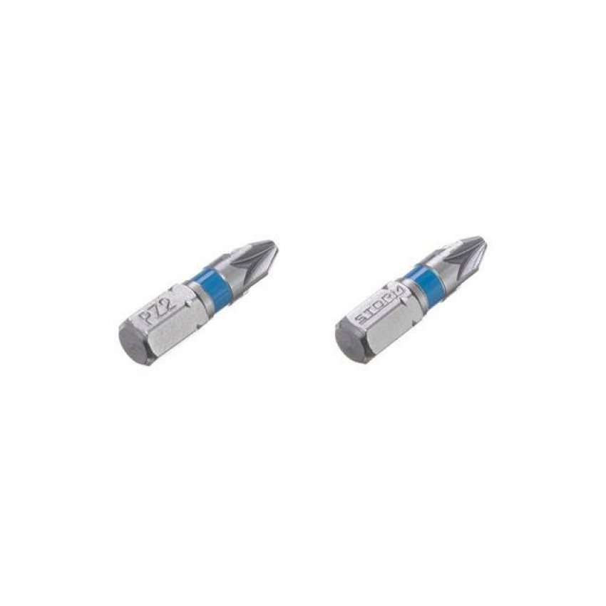 Комплект отверточних насадок PZ2 1/4 "* 25мм, S2, уп. 2 од., STORM INTERTOOL VT-0221-VT-0221