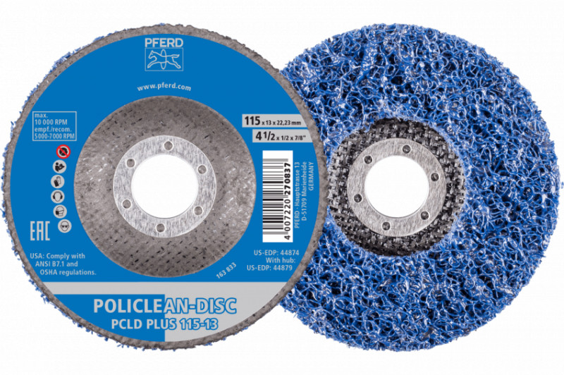 Круг зачисний 115*22 пористий POLICLEAN нерж. сталь-4007220515280