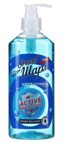 Мило туалетне рідке Grand Шарм (MAXI), ANTIBACTERIAL 500мл-055411