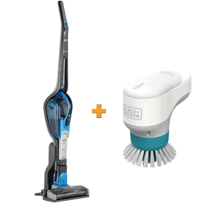 Пилосос акумуляторний (електровеник) електрощітка BHPC130 у подарунок BLACK DECKER SVJ520BFS BHPC130-SVJ520BFS+BHPC130