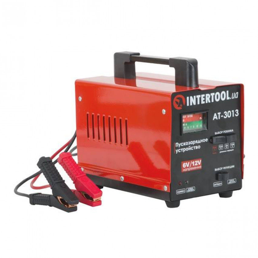Пристрій пускозарядний 6/12 В, 70 А, 140 Вт, до 100 Аг INTERTOOL AT-3013-AT-3013
