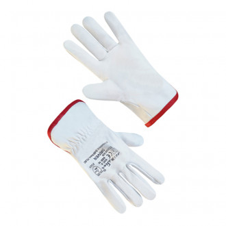 Рукавички робочі шкіряні DRIVER  Білий (69879)-[articul]