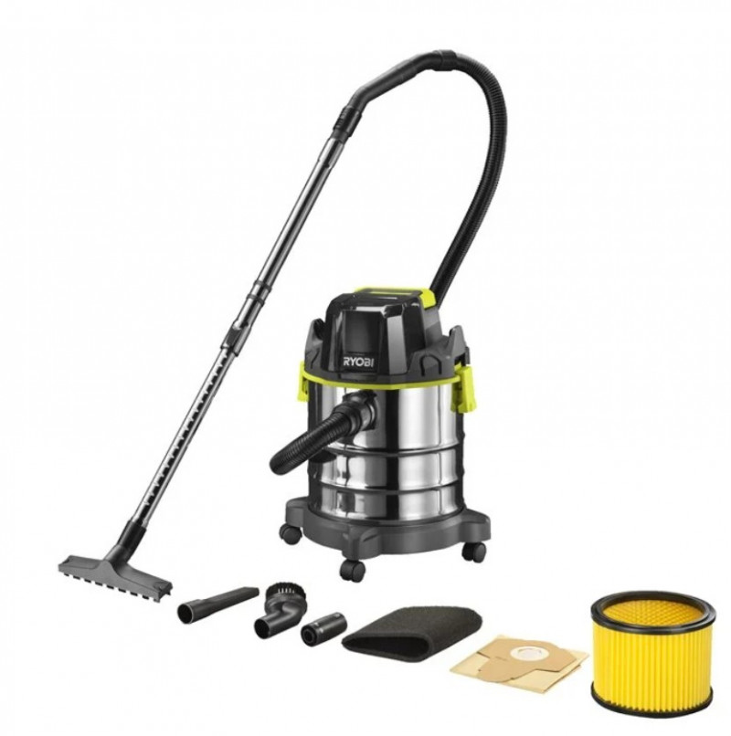 Пилосос акумуляторний будівельний RYOBI R18WDV-0 ONE+-5133004724