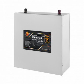 Акумулятор LP LiFePO4 25,6V - 120 Ah (3072Wh) (BMS 80A/40А) метал