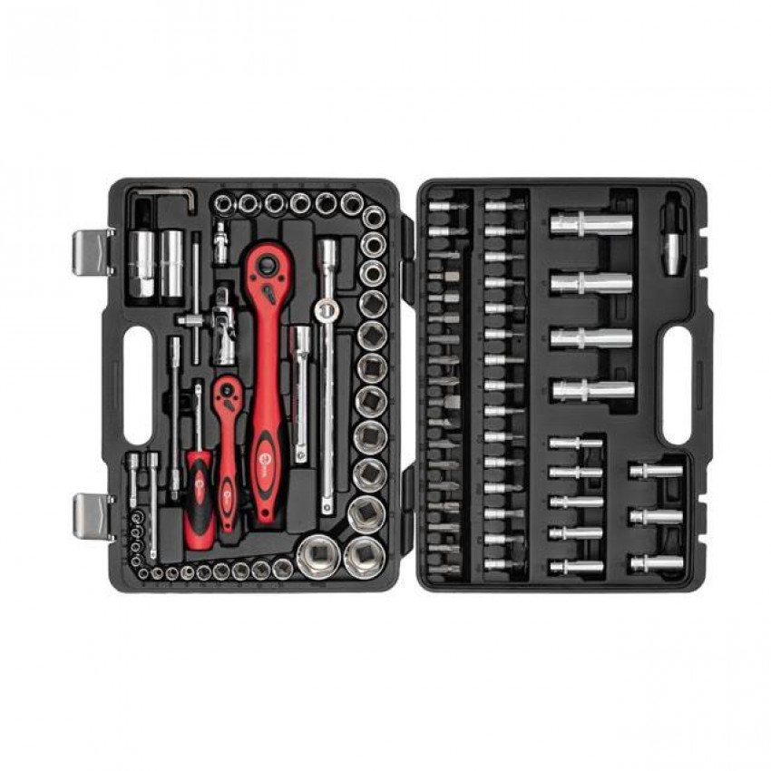 Професійний набір інструментів 1/2", 1/4", 94 од., Cr-V INTERTOOL ET-6094-ET-6094