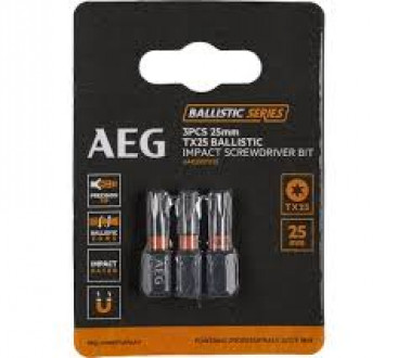 Біта ударна AEG AAK252TX25,  TX25, 25мм (3шт)-[articul]