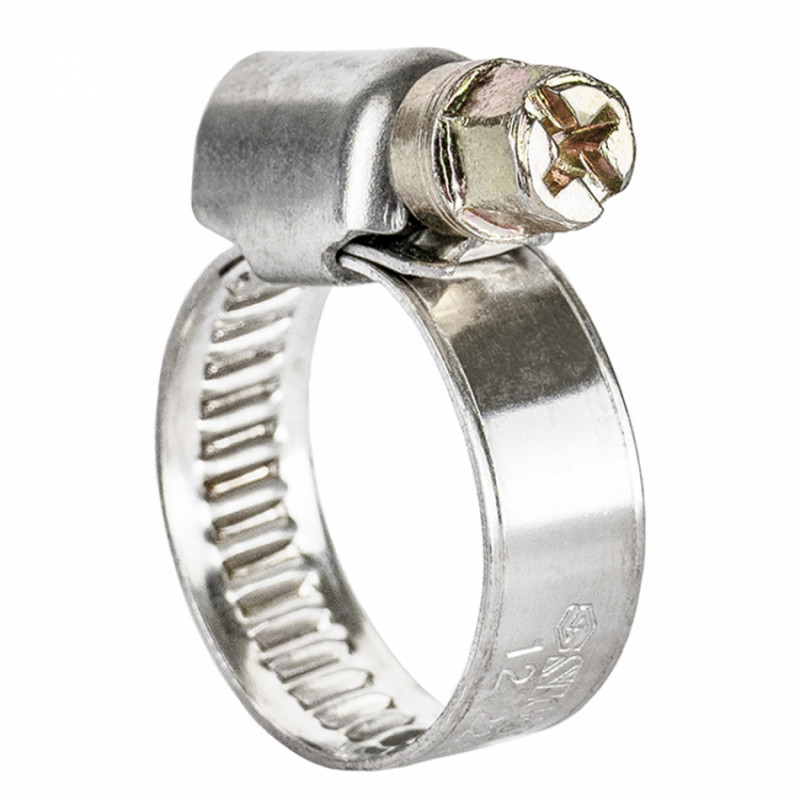 Хомут черв'ячний нержавіючий 9мм D12-22мм 25шт Sigma (2510031)-2510031