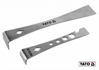 Скребки з нержавійочої сталі L-подібні YATO 235 х 40 х 40 мм і 170 х 32 х 25 мм 2.5 мм 2 шт-[articul]
