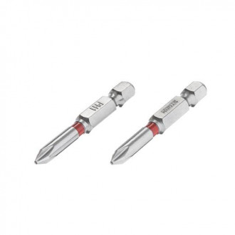 Комплект викруткових насадок PH1 1/4&quot; * 50мм, S2, уп. 2 од., STORM INTERTOOL VT-0211-[articul]