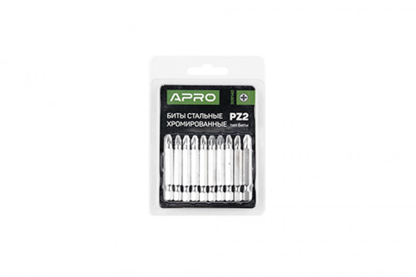 Біта РZ1*50мм хром (10шт/уп) APRO-309138