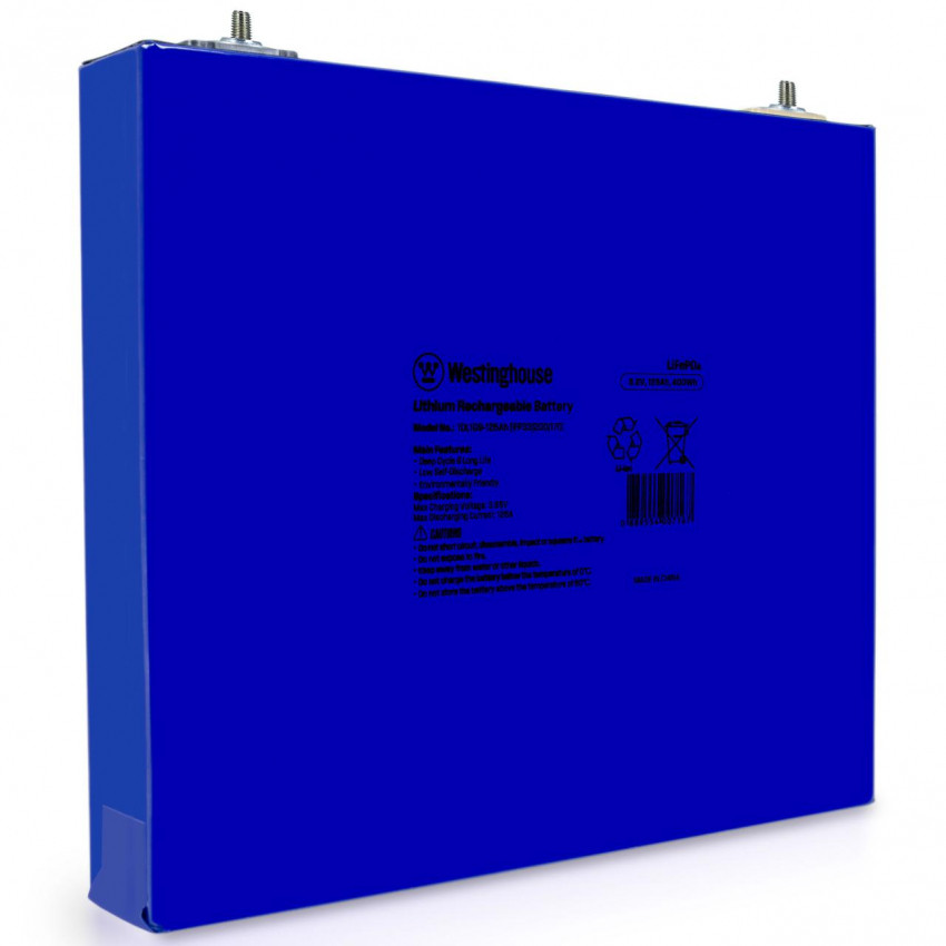 Акумуляторна батарея призматична LiFePO4 Westinghouse 3.2V 125Ah, 1шт-IFR33200170-125