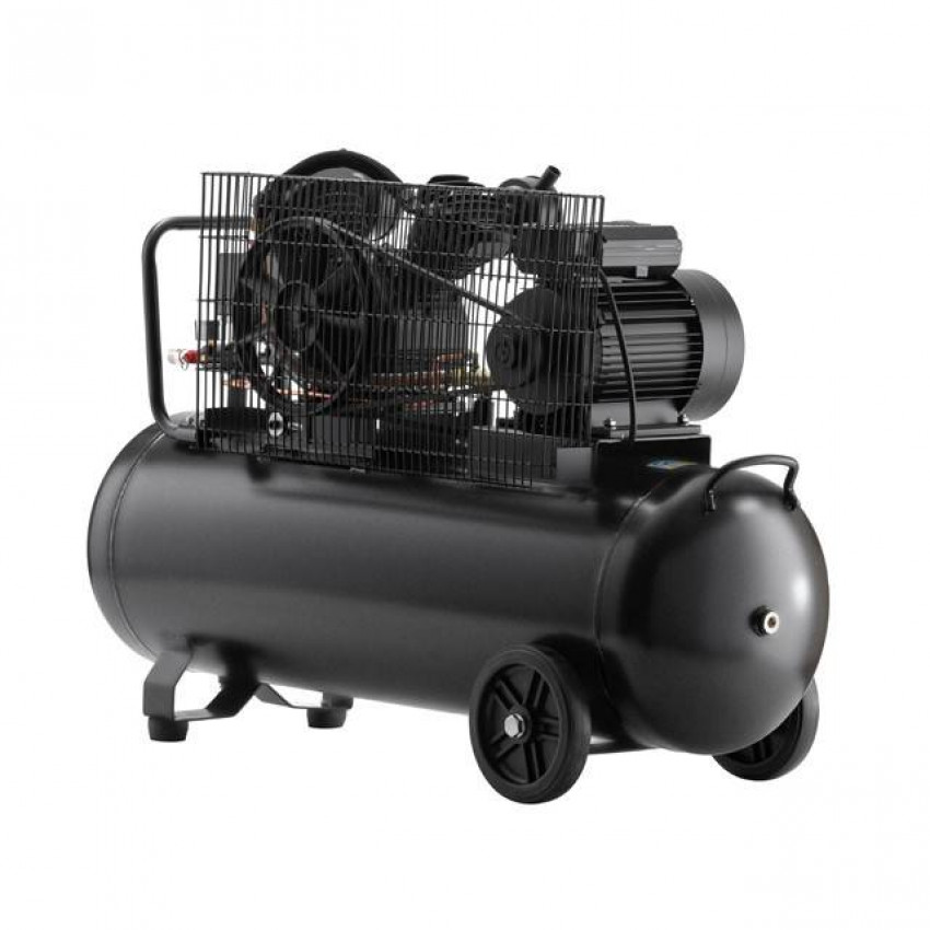 Компресор 100л, 3 кВт, 220 В, 10 aтм, 500 л/хв. 2 циліндри INTERTOOL PT-0014-PT-0014