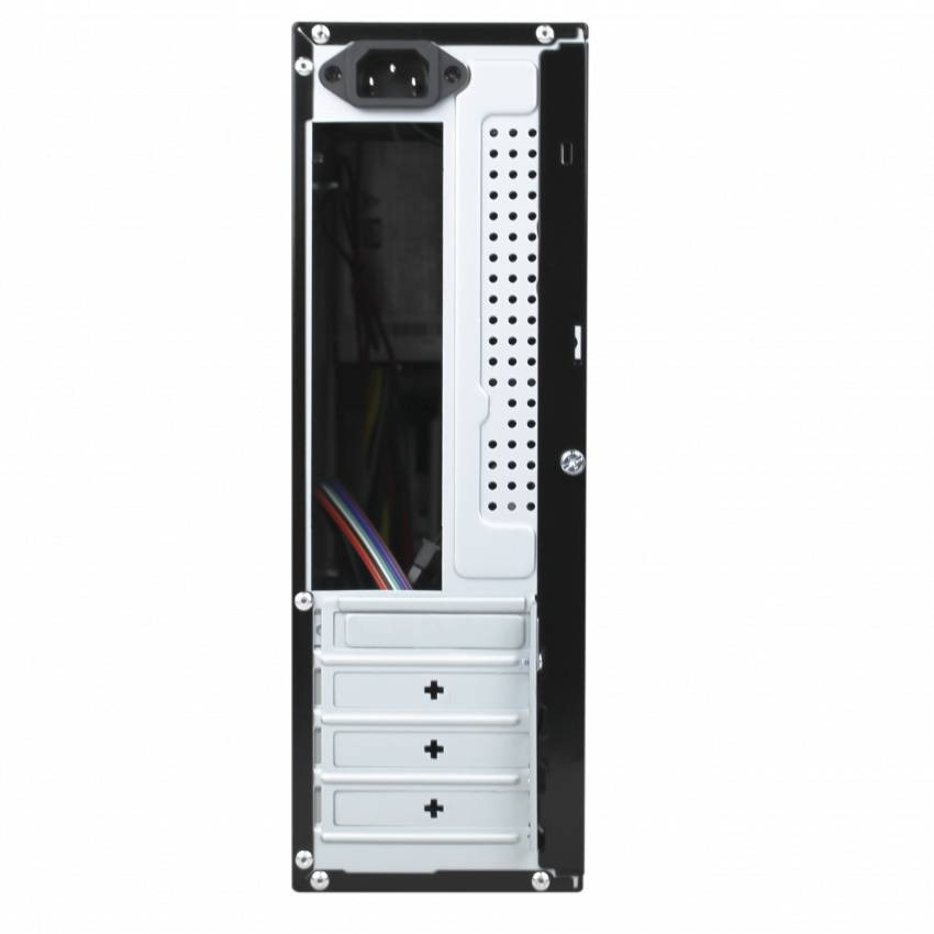 Корпус LP S608 BK 400W Slim 2xUSB 2.0-