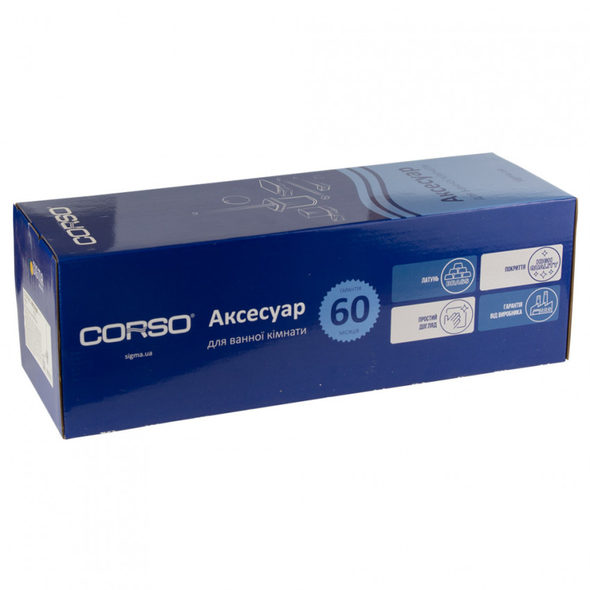 Щітка для унітазу GARDA 350×140×106мм CORSO (W) (9680552)-9680552