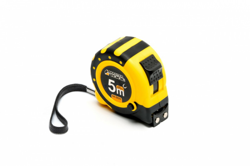 Рулетка з магнітами MASTERTOOL 5 м 25 мм нейлонове покриття 64-5025-64-5025