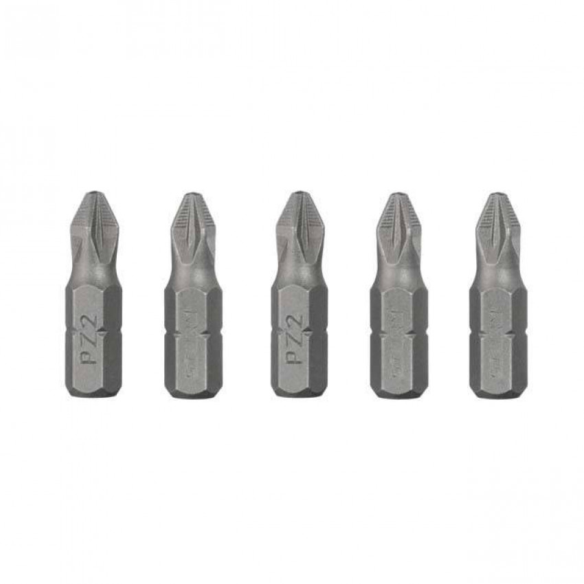 Комплект отверточних насадок PZ2 1/4 "* 25мм, ACR, S2, уп. 5од., STORM INTERTOOL VT-0209-VT-0209