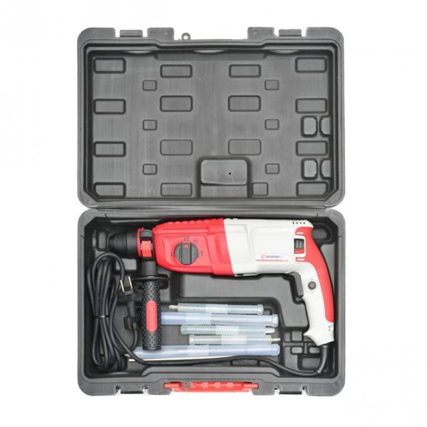 Перфоратор, 0,8 кВт, 3,2 Дж, 0-900 об/хв, 0-4400 уд/хв, 3 режими, SDS plus INTERTOOL DT-0180-DT-0180