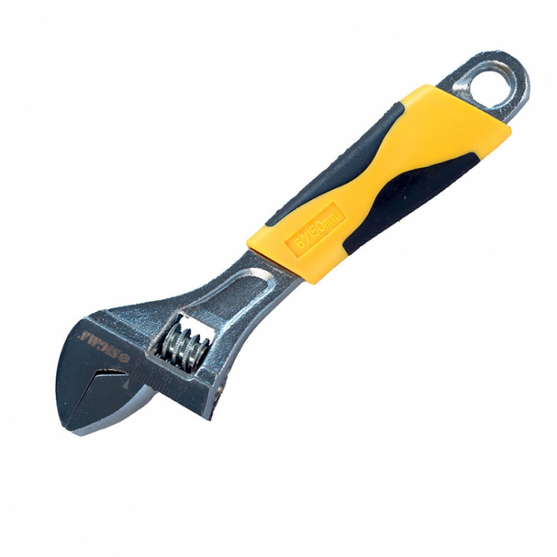 Ключ розвідний 150мм CrV (гум'яна рукоятка) Sigma (4101011)-4101011