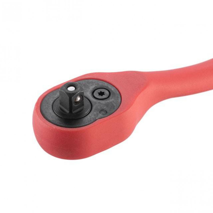 Рукоятка із храповим механізмом на 72 зуба 1/4" вигнута Cr-v(Professional) INTERTOOL HT-2107-HT-2107