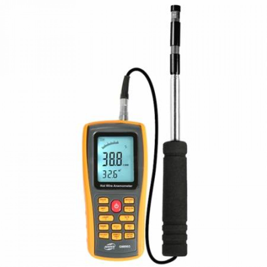 USB анемометр, 0,3-30 м/с, 0-45 ° C BENETECH GM8903-GM8903