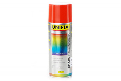 Емаль акрилова універсальна RAL 2004 Помаранчевий гл. 400мл UNIFIX-[articul]