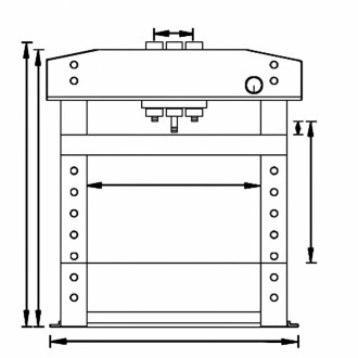 Прес гідравлічний 15тон WPP 15 TE UNICRAFT