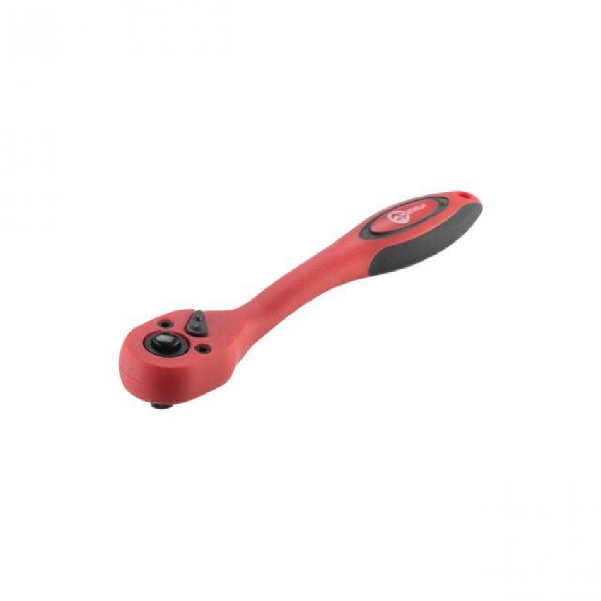 Рукоятка із храповим механізмом на 72 зуба 1/4" вигнута Cr-v(Professional) INTERTOOL HT-2107-HT-2107