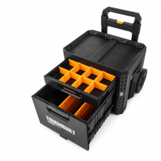 Ящик для інструментів TOUGHBUILT TB-B1-D-R92 StackTech на колесах з 1+1 висувними шухлядами-[articul]