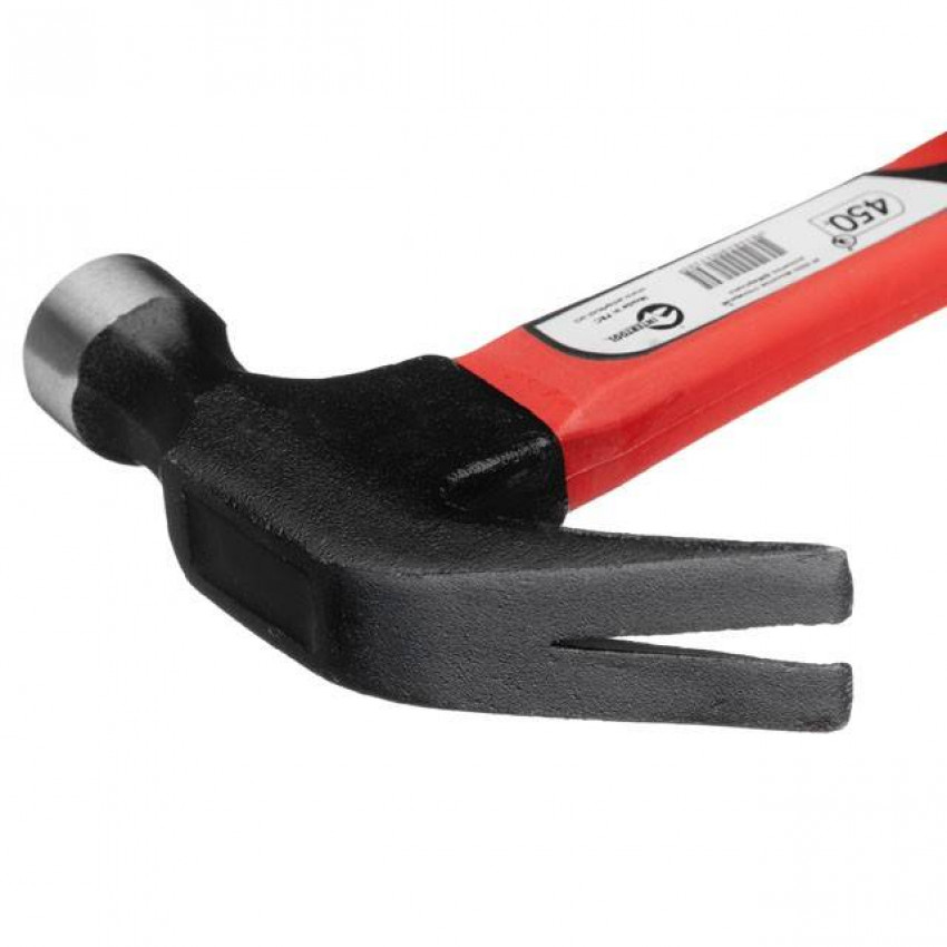 Молоток столярний 450 г, ручка з фібергласу INTERTOOL HT-0223-HT-0223