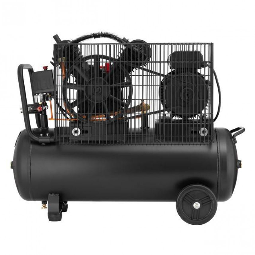 Компресор 50 л, 3 кВт, 220 В, 10 атм, 500 л/хв, 2 циліндра INTERTOOL PT-0016-PT-0016