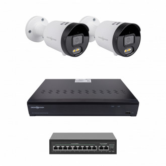 ¶Комплект відеоспостереження на 2 камери GV-IP-K-W102/2 4MP (Ultra AI)-[articul]