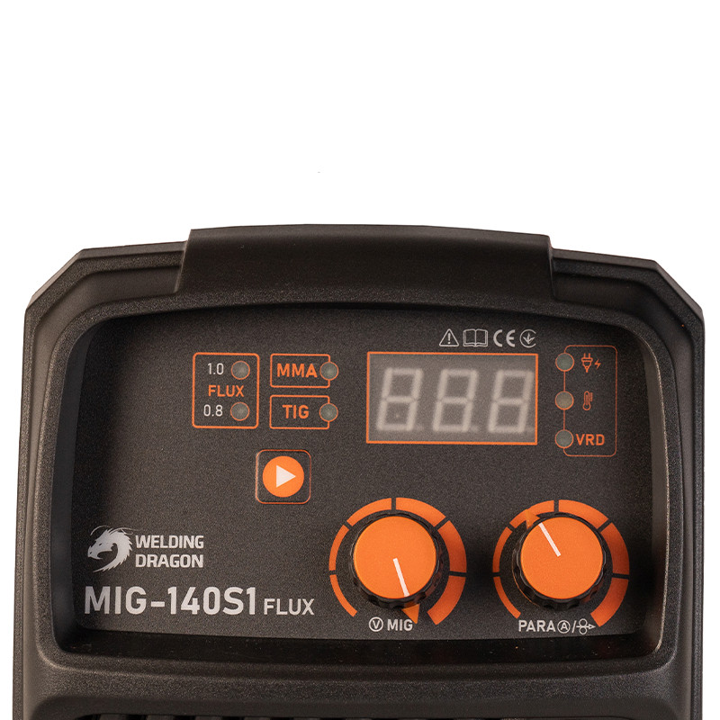 Напівавтомат зварювальний Welding Dragon MIG-140 S1 FLUX портативний для зварювання самозахисним флюсовим порошковим дротом-MIG.140S1-1