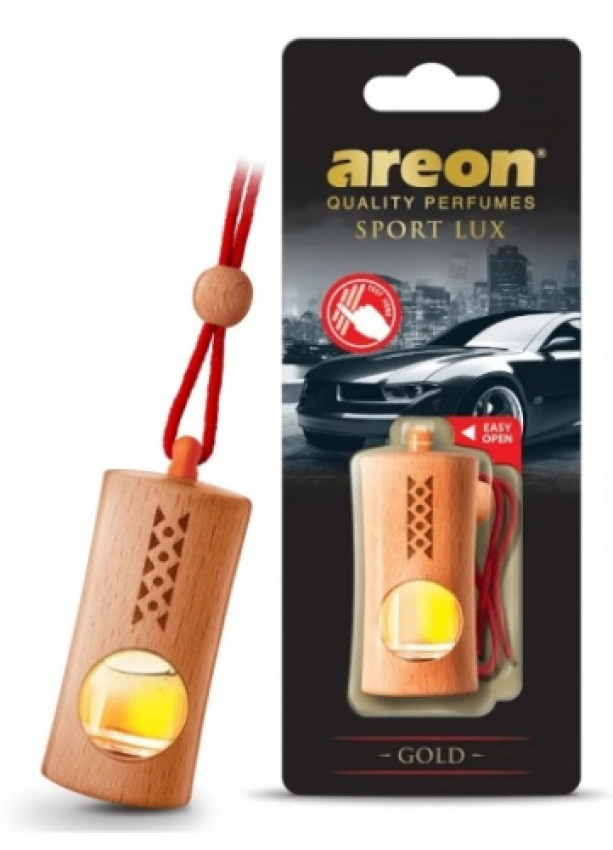 Ароматизатор Fresco Sport Lux підвіска з рідиною Золото (Gold) Areon-085009