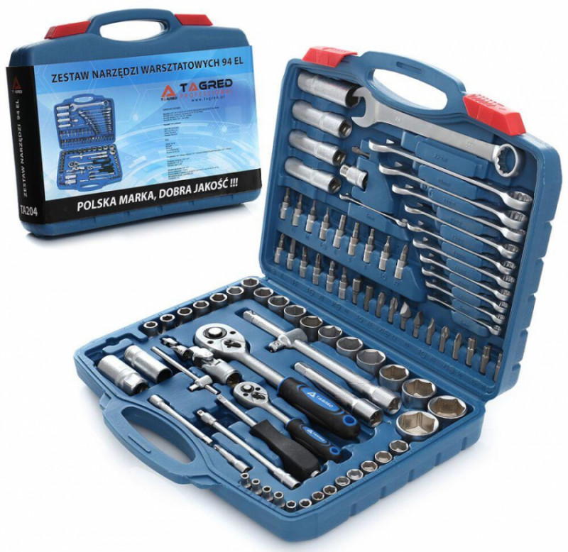Набір торцевих ключів TAGRED TA204, 94 шт-TA204
