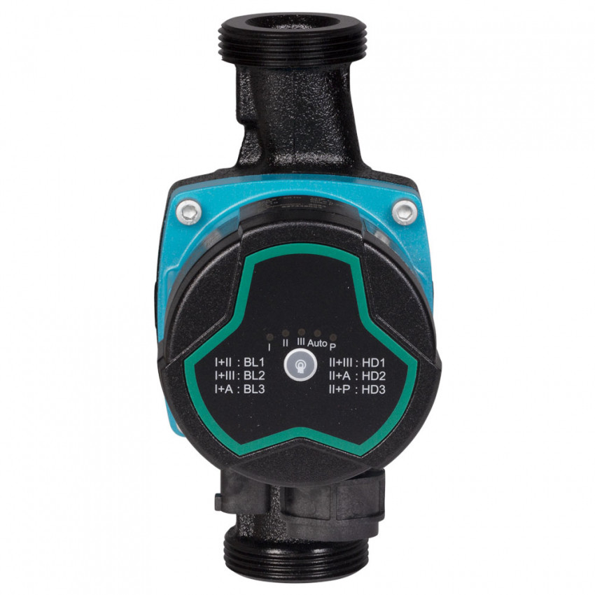 Насос циркуляційний енергозберігаючий 5-60Вт Hmax 8м Qmax 63л/хв Ø1½" 180мм + гайки Ø1" AQUATICA GPA25-8/180 III (774063)-774063