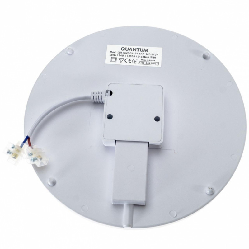 Світильник стельовий світлодіодний круглий Quantum OMEGA-24 4000К-QM-OMEGA-24-4К