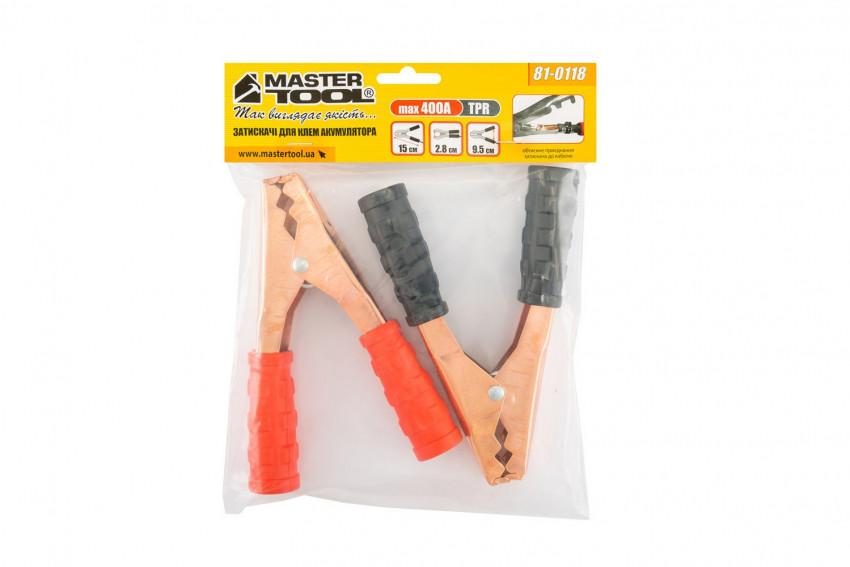 Затискач для клем акумулятора MASTERTOOL 15 см 81-0118-81-0118