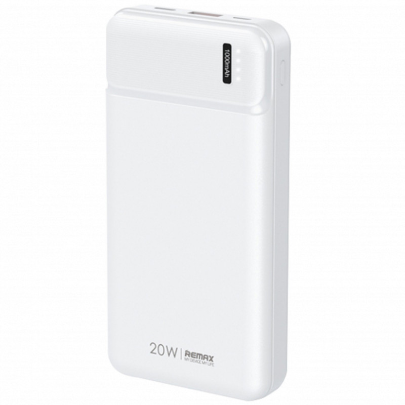 Зовнішній акумулятор Remax Pure Білий QC + PD 20W 20000mAh (RPP-288)-
