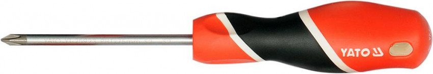 Викрутка хрестова "Philips" YATO PH1, l=150 мм [12/60/240]-YT-25925