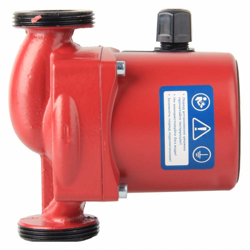 Насос циркуляційний Hmax 6м Ø1½ 180мм (сірий) гайка Ø1 Katran (774233)-774233