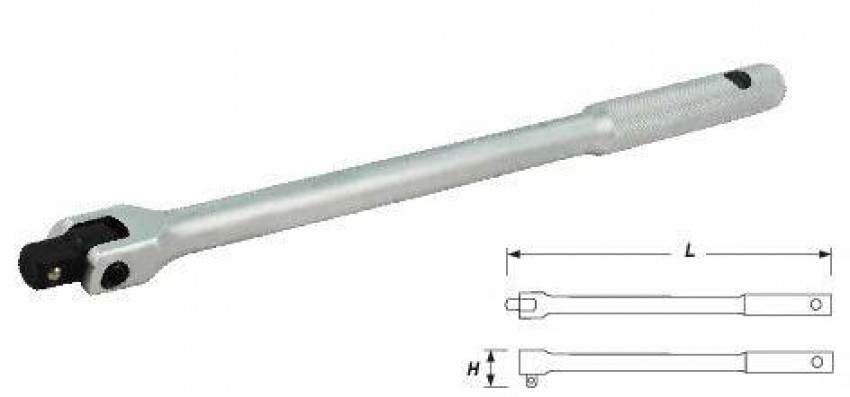 Вороток 1/2" з карданом 450мм-16142-04-450